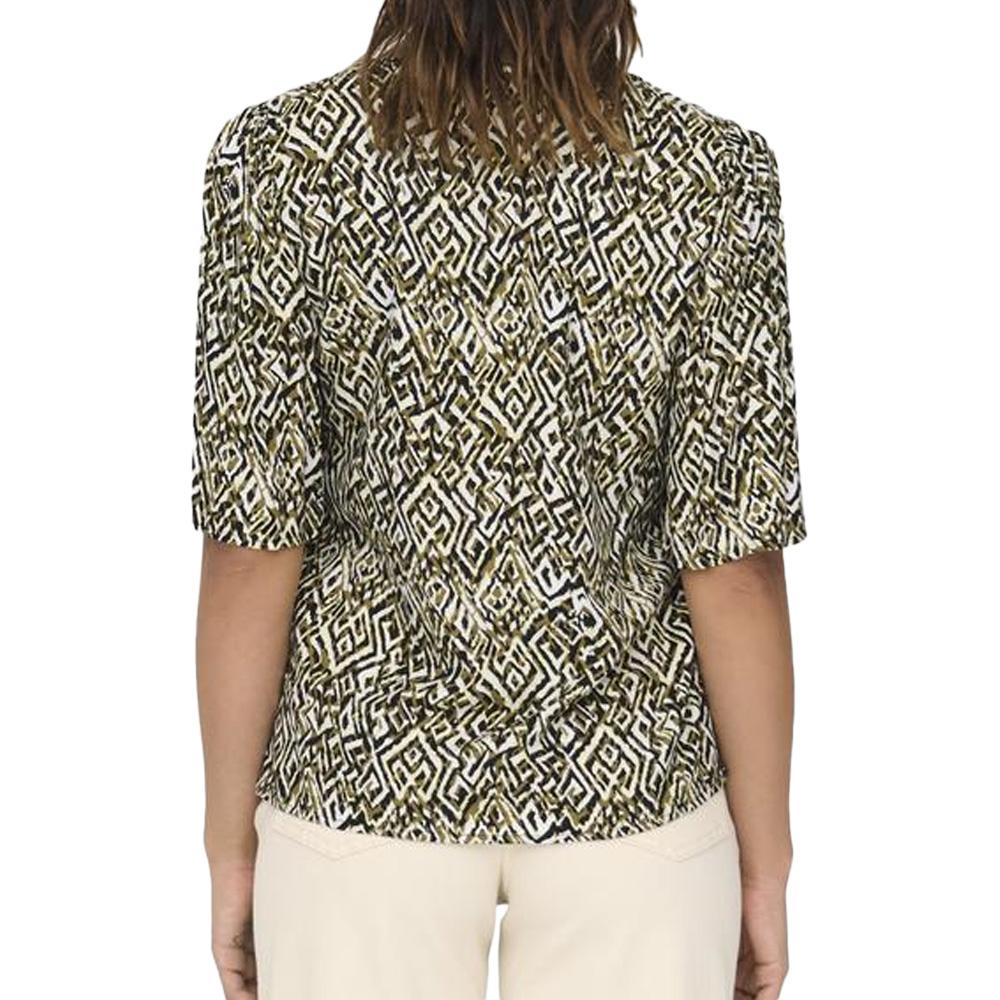 T-Shirt Beige/Noir Femme JDY Nile Life vue 2