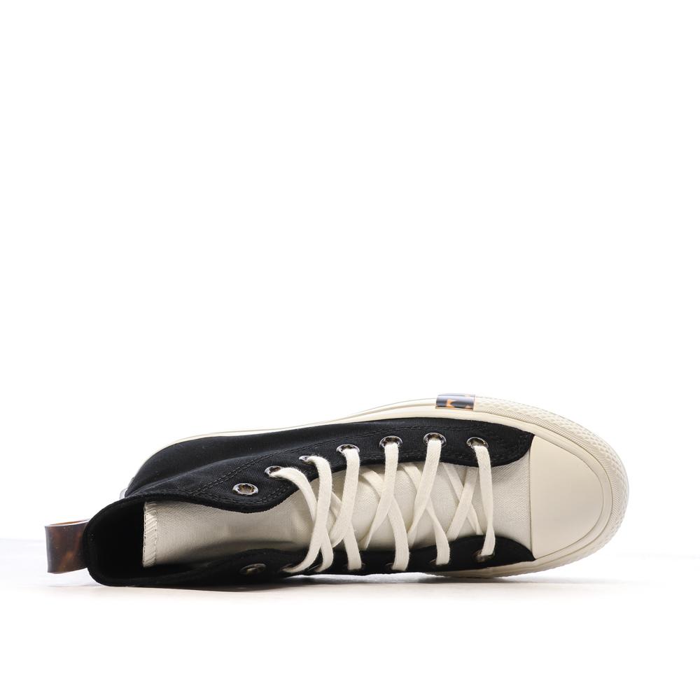 Baskets Noires Femme Converse All Star Lift Platform Tortoise vue 4