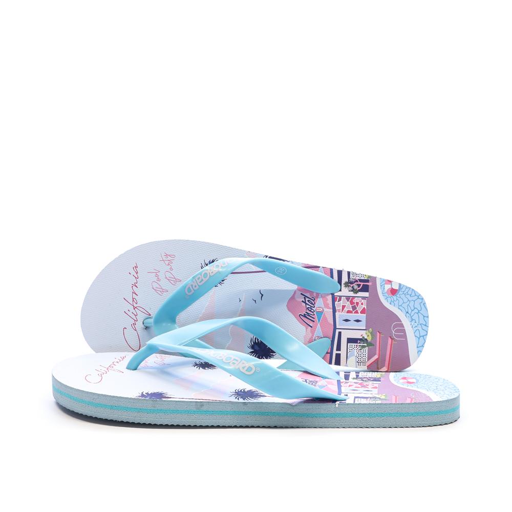 Tongs Bleu/rose Femme Longboard Calasi T1 pas cher