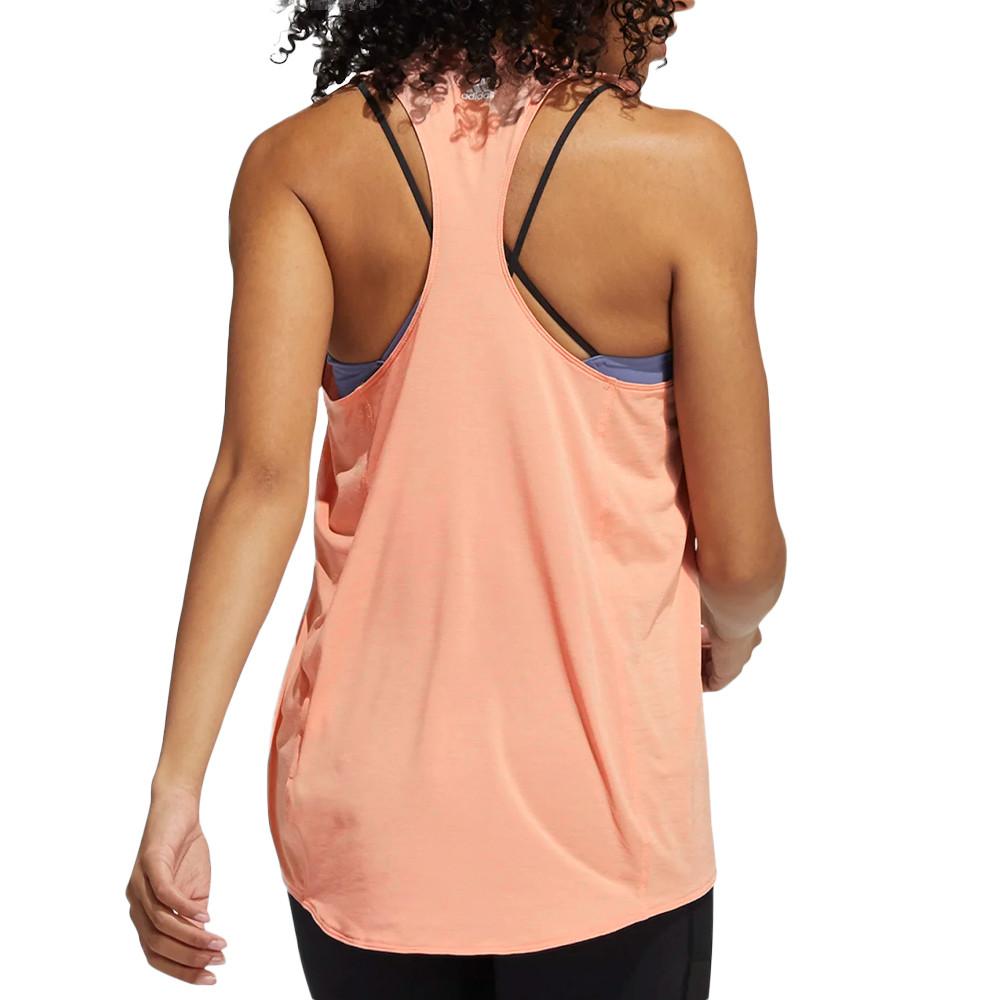 Débardeurs Corail Femme Adidas Barlogo vue 2