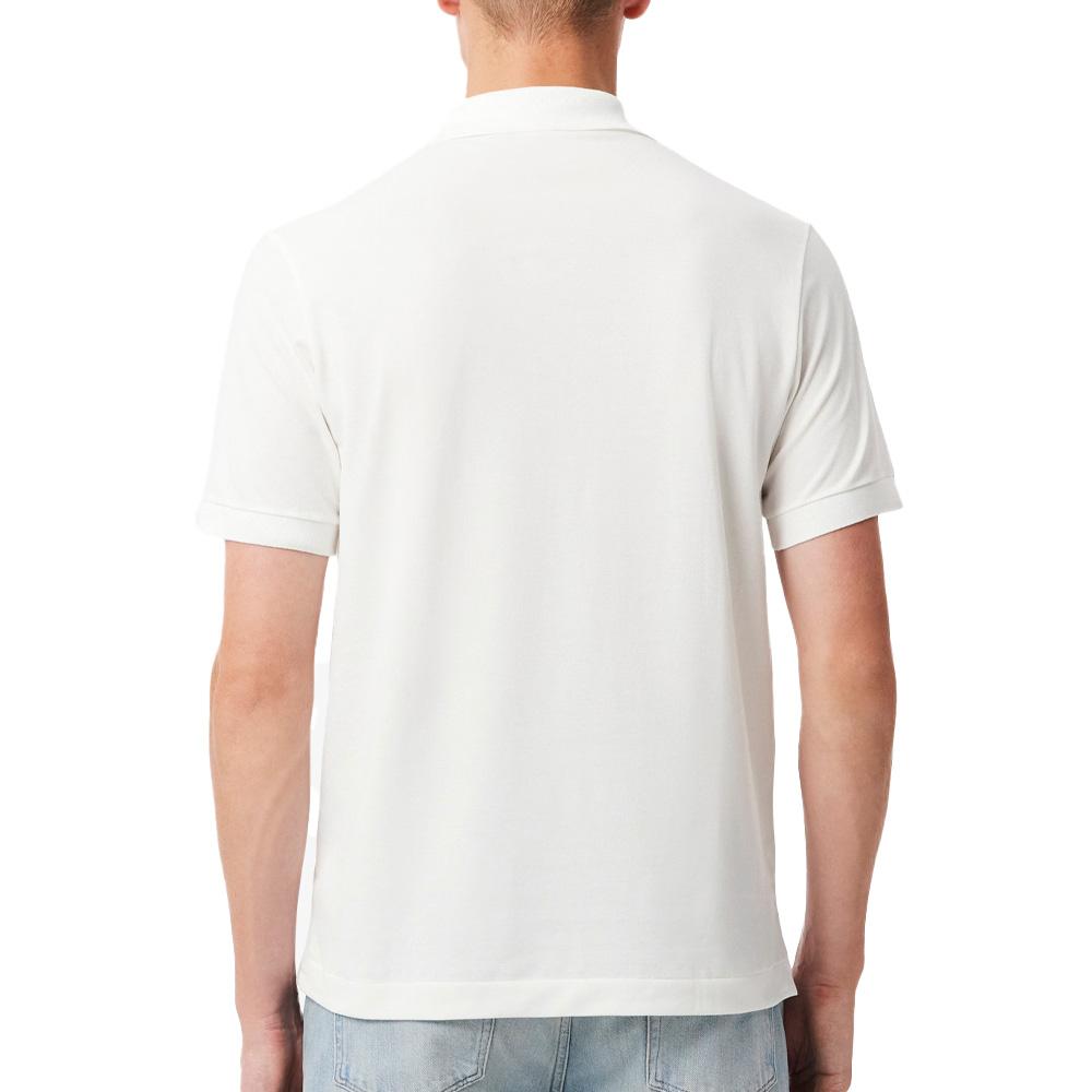 Polo Blanc Homme Lacoste Classic Fit vue 2