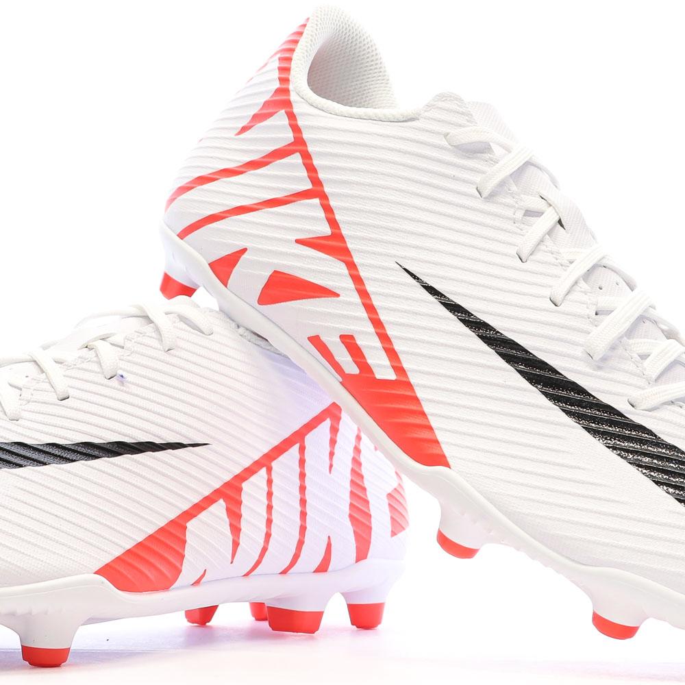 Chaussures de Foot Blanc/Rouge Homme Nike Vapor 15 Club FG/MG vue 7