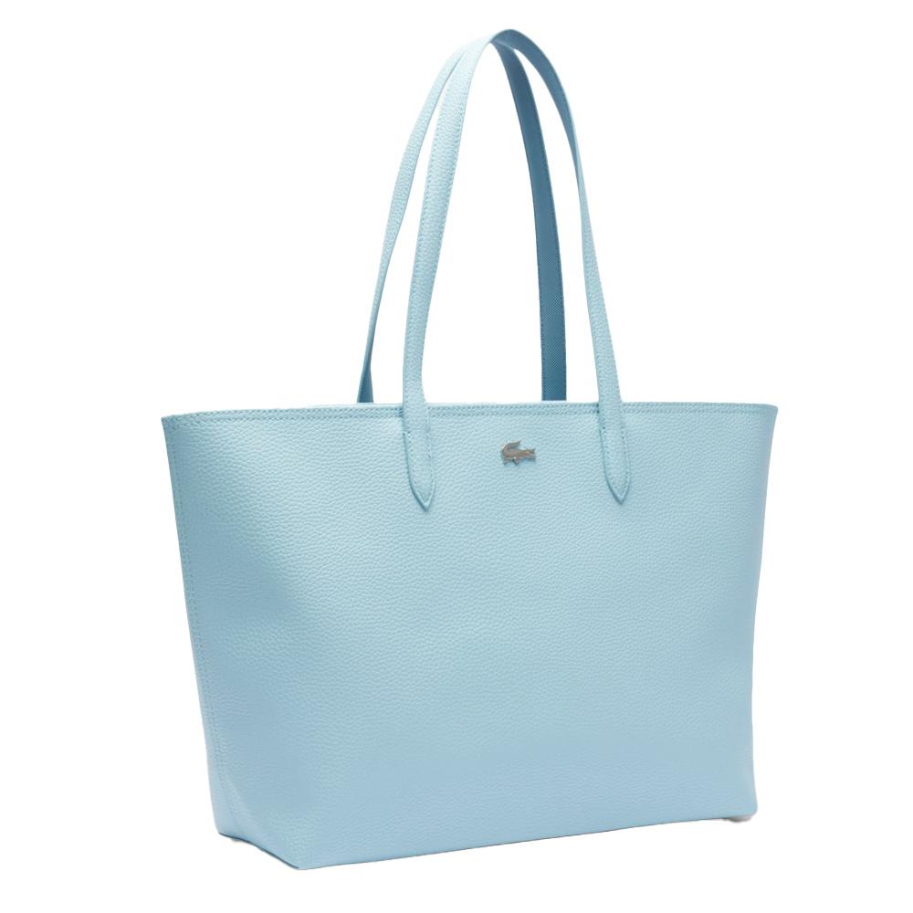 Sac Cabas Bleu Clair Femme Lacoste Forget vue 2