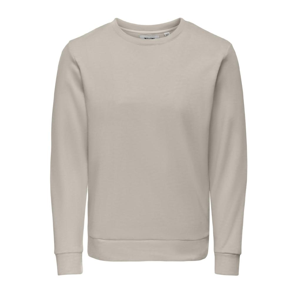 Sweat Beige Homme Only & Sons Chase pas cher