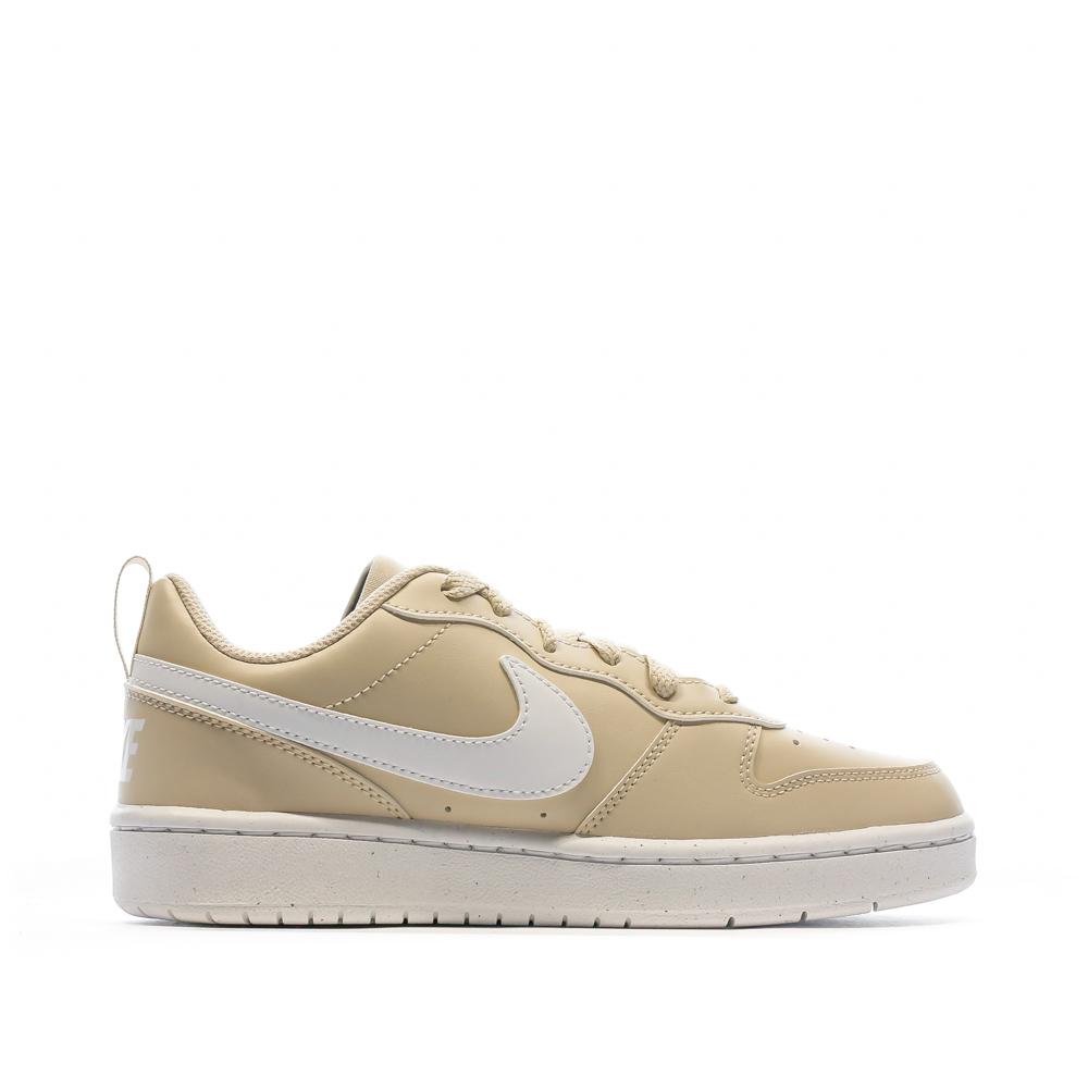 Baskets Beige Femme Nike Court Borough Recraft vue 2