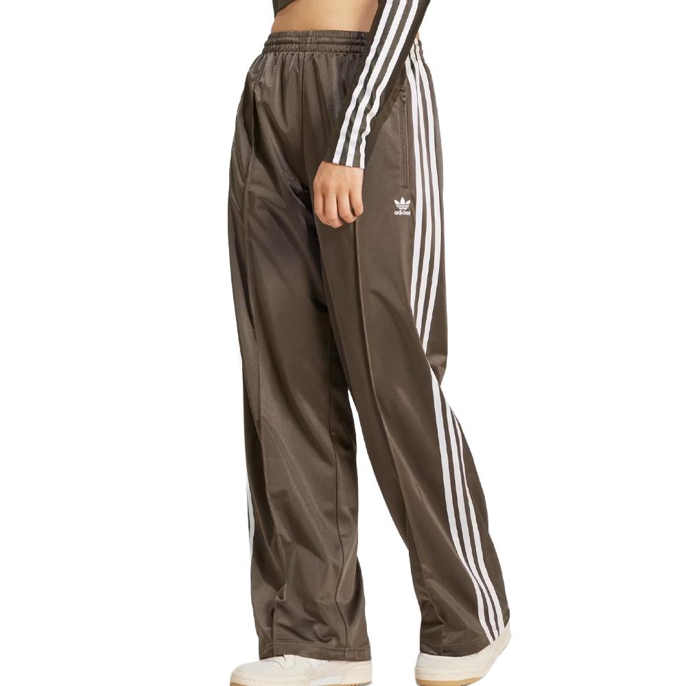 Pantalon fluide/toile Marron Femme Adidas Firebird pas cher