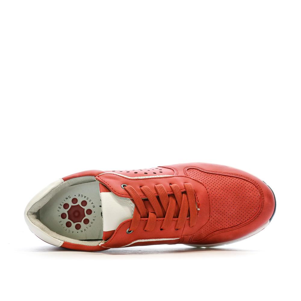 Baskets Rouge Femme RELIFE Hermio vue 4
