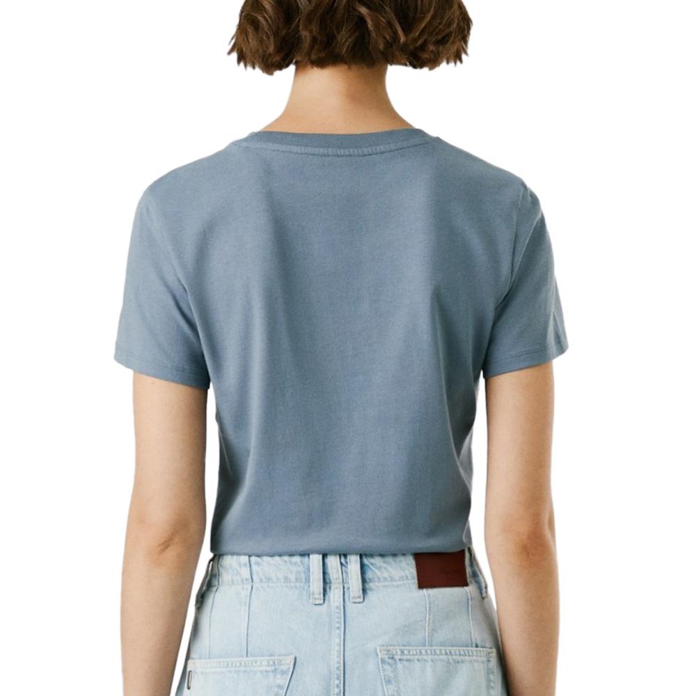 T-Shirt Bleu Femme Pepe Jeans Bero vue 2