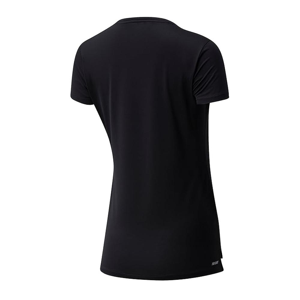 T-shirt Noir Femme New Balance Core Run vue 2