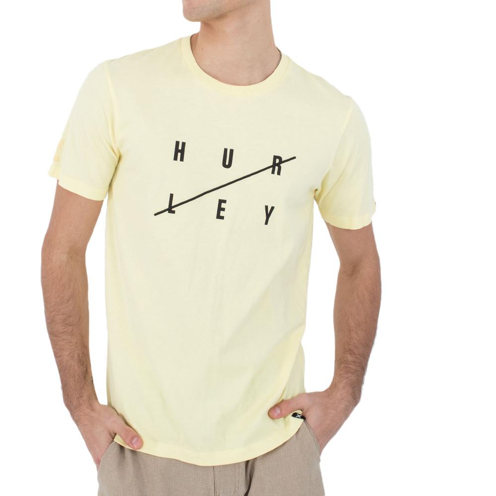 T-shirt Jaune Homme Hurley MTSEU00013 pas cher