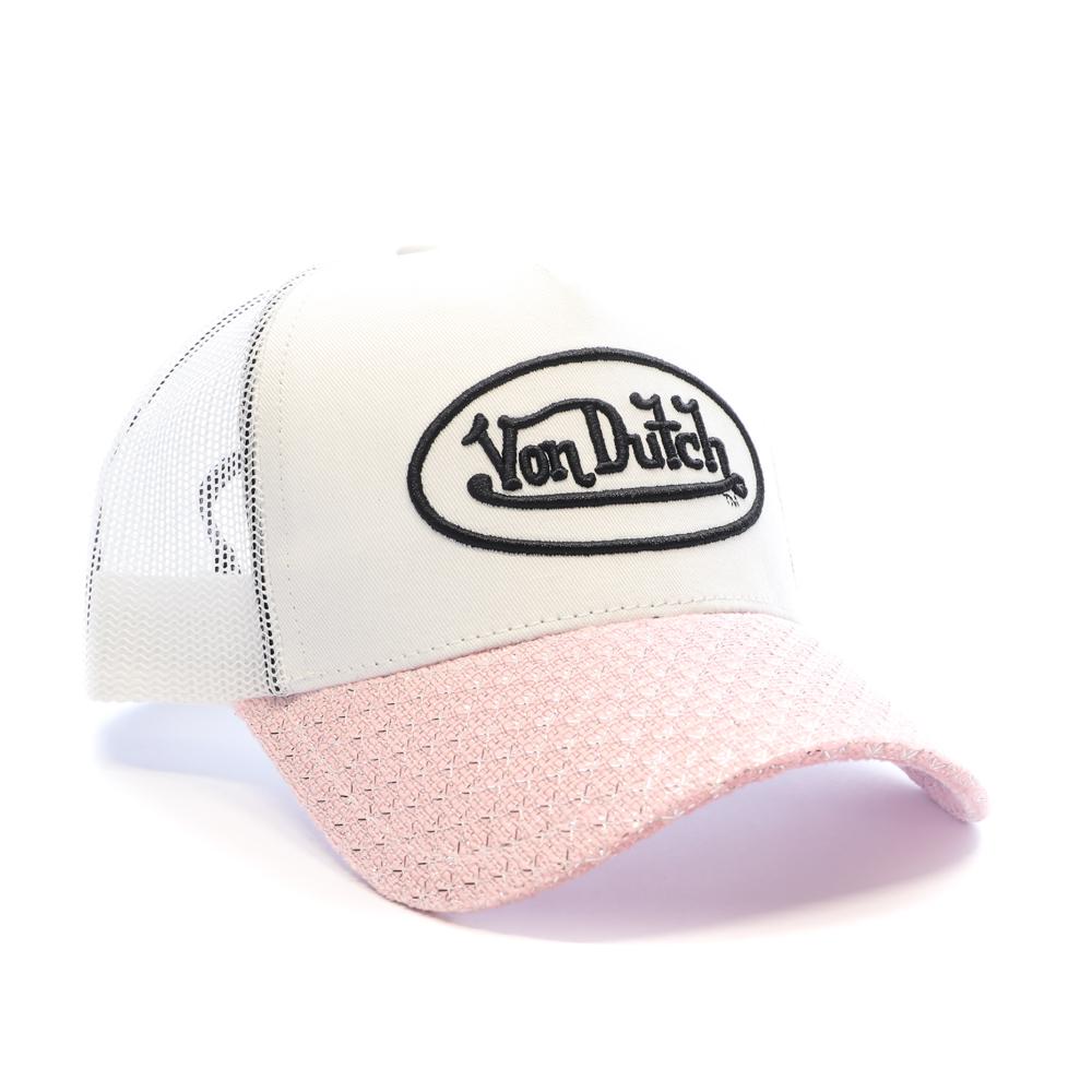 Casquette Blanc/Rose Femme Von Dutch Shinny vue 2
