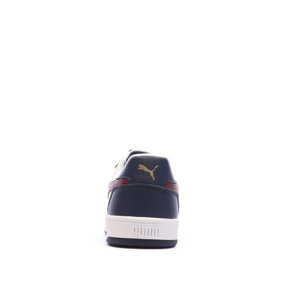 Baskets Blanches/Bordeaux/Noires Garçon Puma Caven vue 3