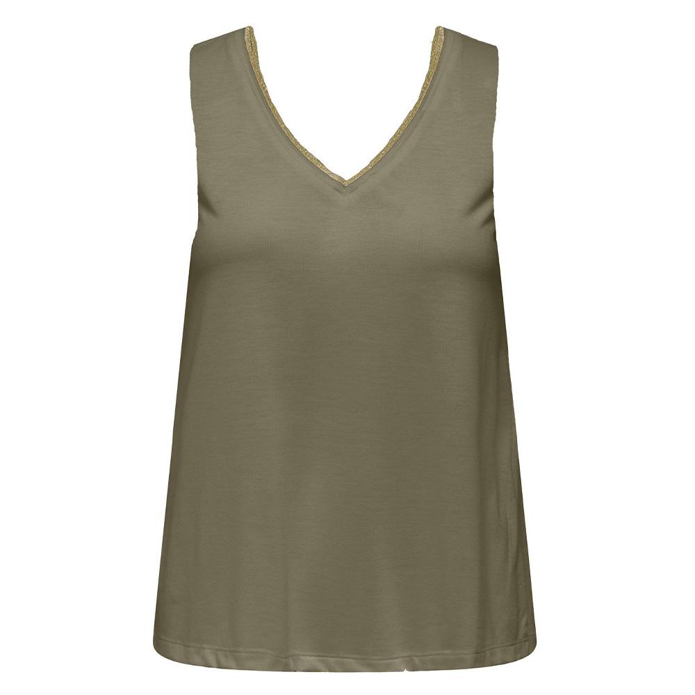 Débardeur Vert Femme JDY Lurex pas cher