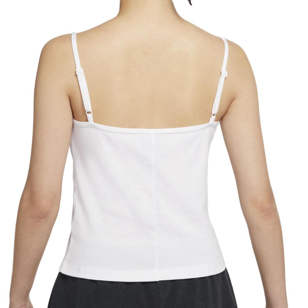 Débardeur Blanc Femme Nike Cami vue 2