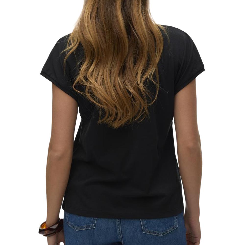 T-Shirt Noir Femme Vero Moda Dubarry vue 2