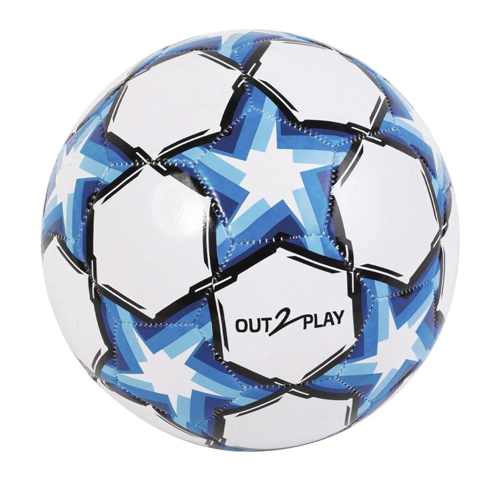 Ballon de Foot Bleu/Blanc NO MARK étoiles pas cher