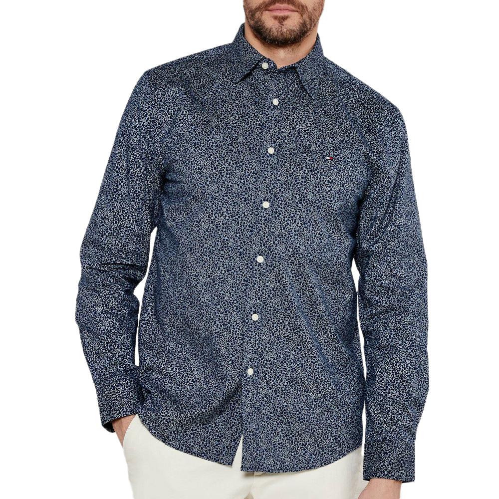 Chemise Marine Homme Tommy Hilfiger Flex pas cher