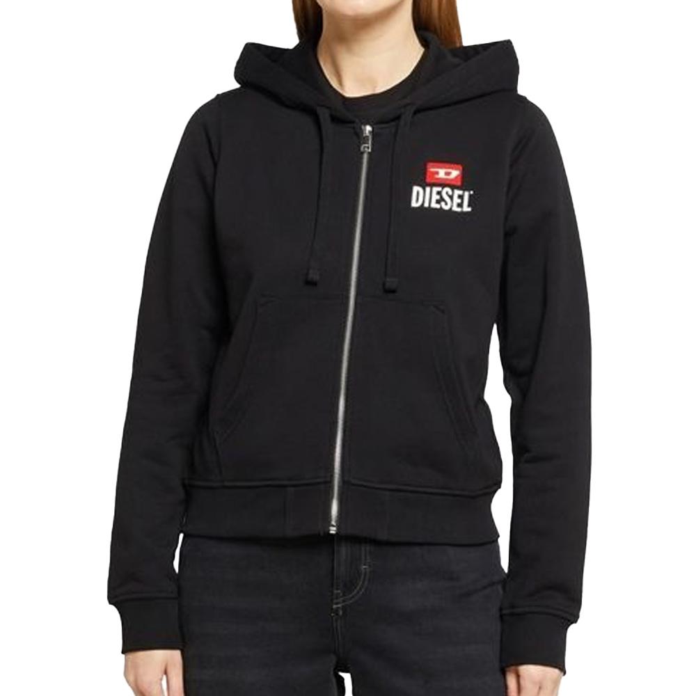 Sweat Noir Femme Diesel Reggy A19712 pas cher