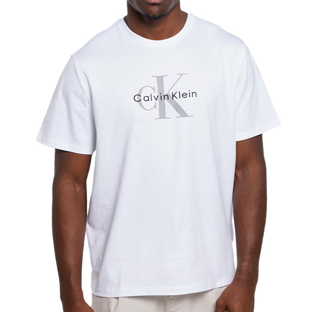 T-Shirt Blanc Homme Calvin Klein Jeans Hero pas cher