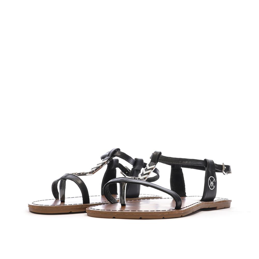 Sandales Noires Femme Chattawak PETUNIA vue 6
