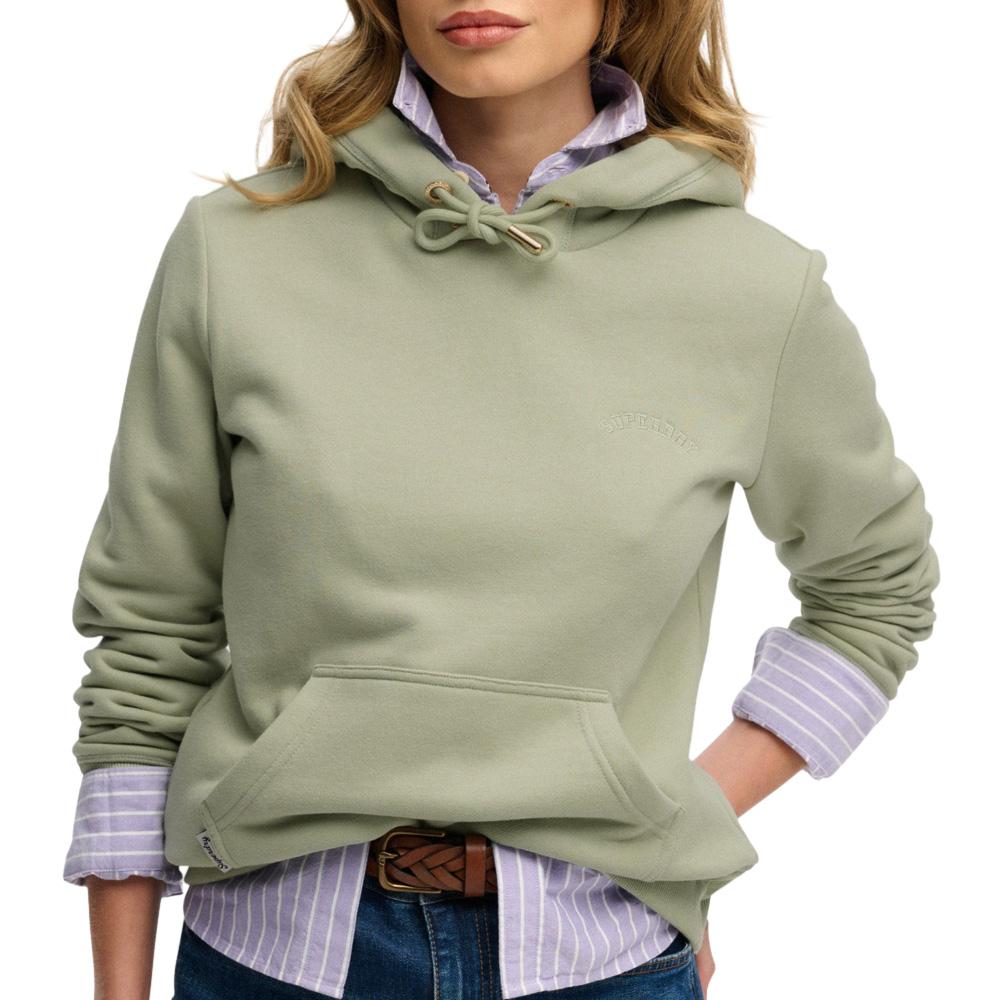 Sudadera verde para mujer Superdry Essential Logo barato