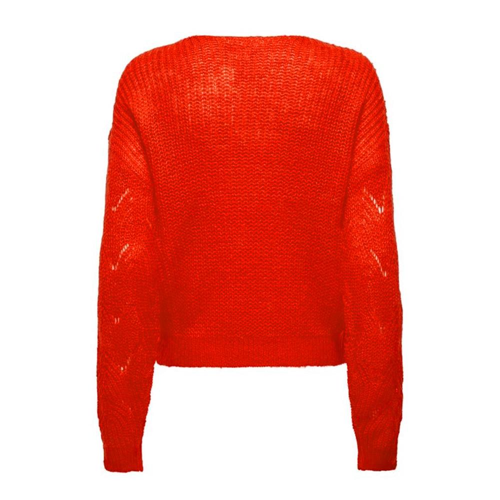 Pull Orange Femme JDY Structure vue 2