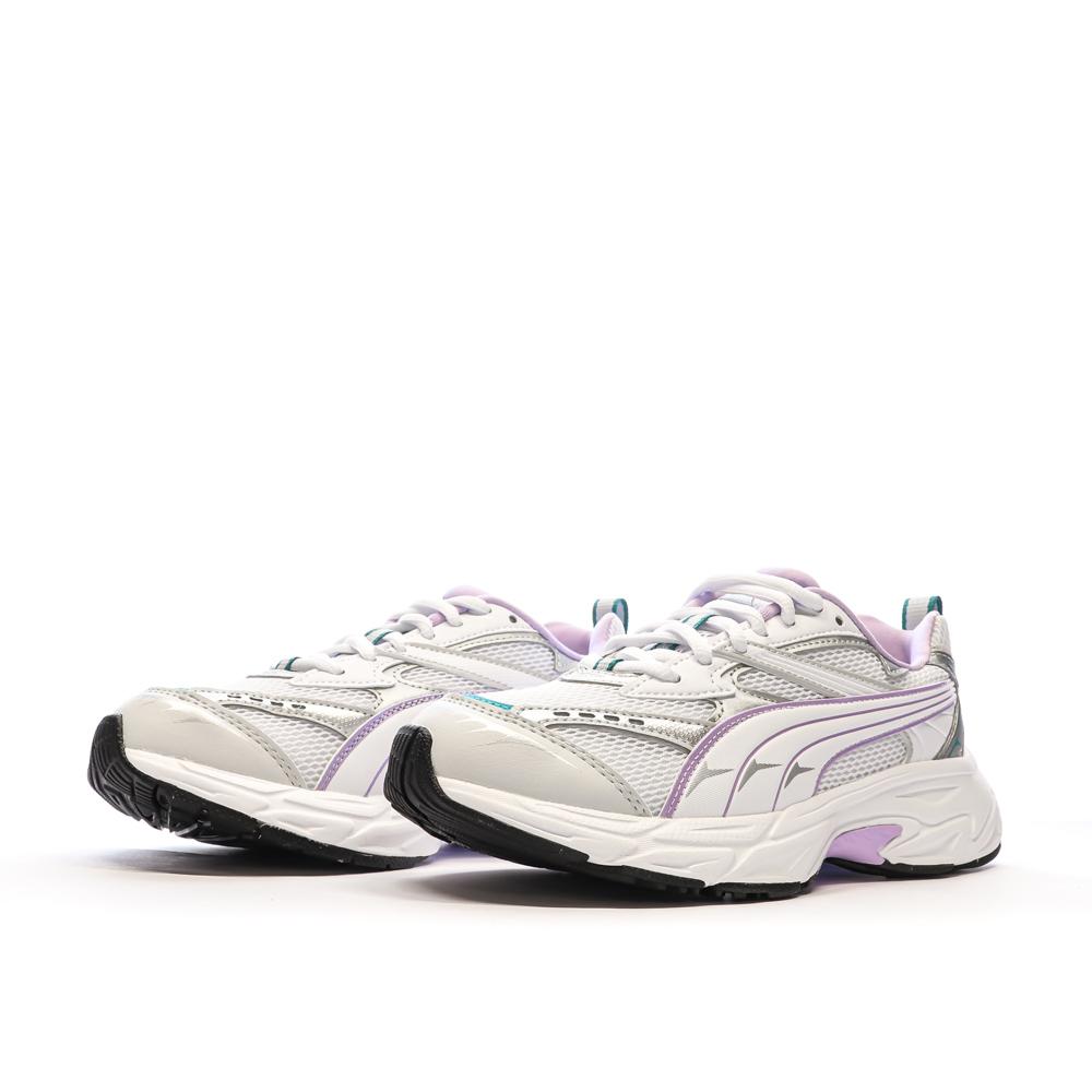 Baskets Blanc/Violet Femme Puma Morphic vue 6