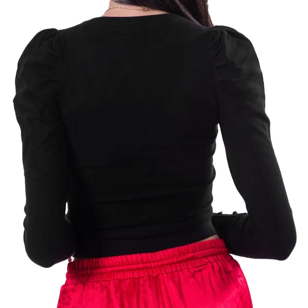 Pull Noir Femme Guess Carole vue 2