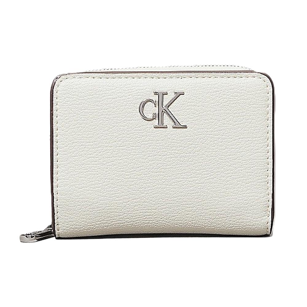 Portefeuille Blanc Femme Calvin Klein Jeans Minimal pas cher