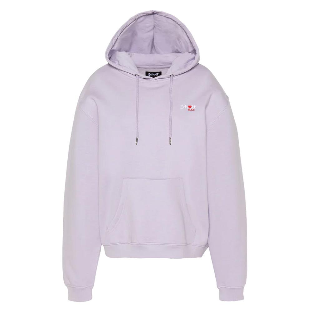 Sweat Mauve Femme Schott SWHBRODEDW pas cher