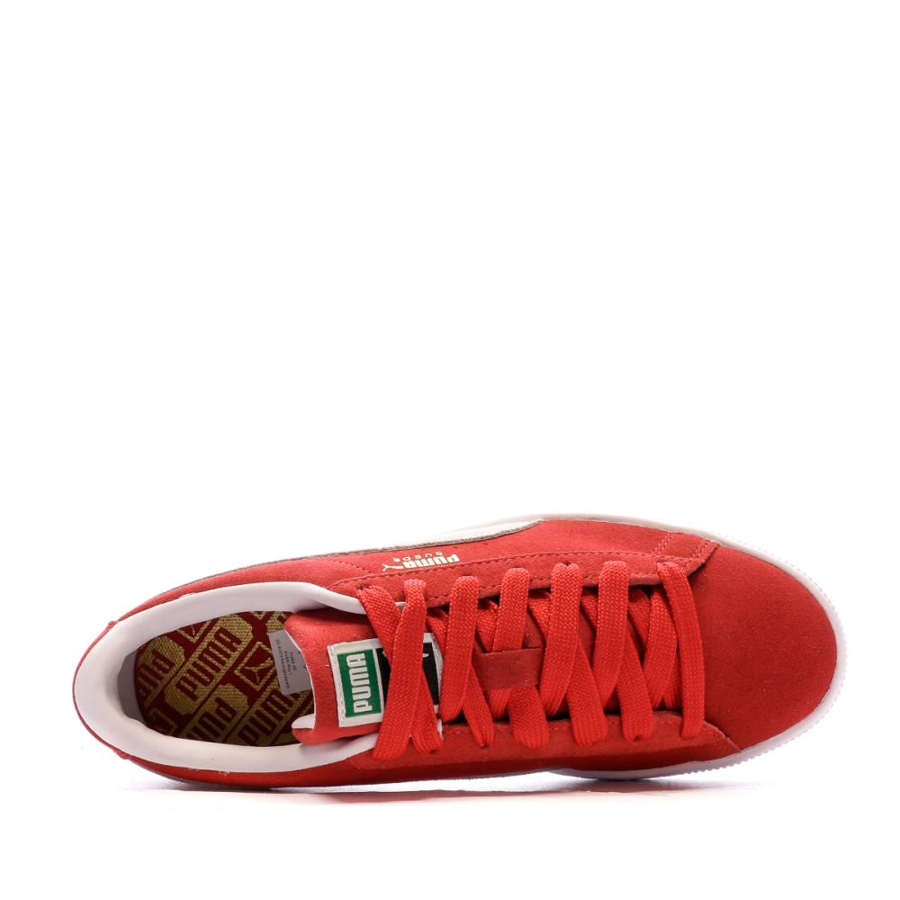 Baskets Rouge Femme Puma Suede Classic XXI vue 4