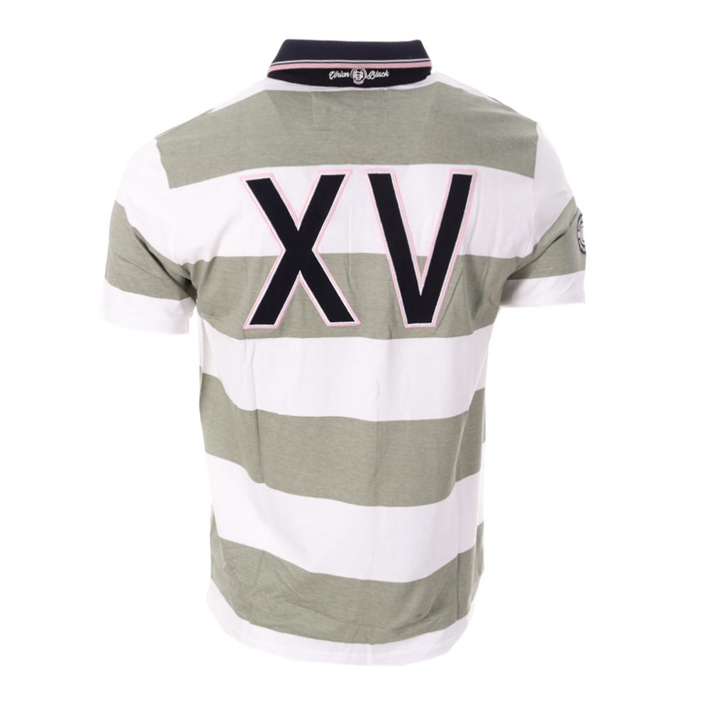 Polo Kaki/Blanc Homme Rugby TOWN vue 2
