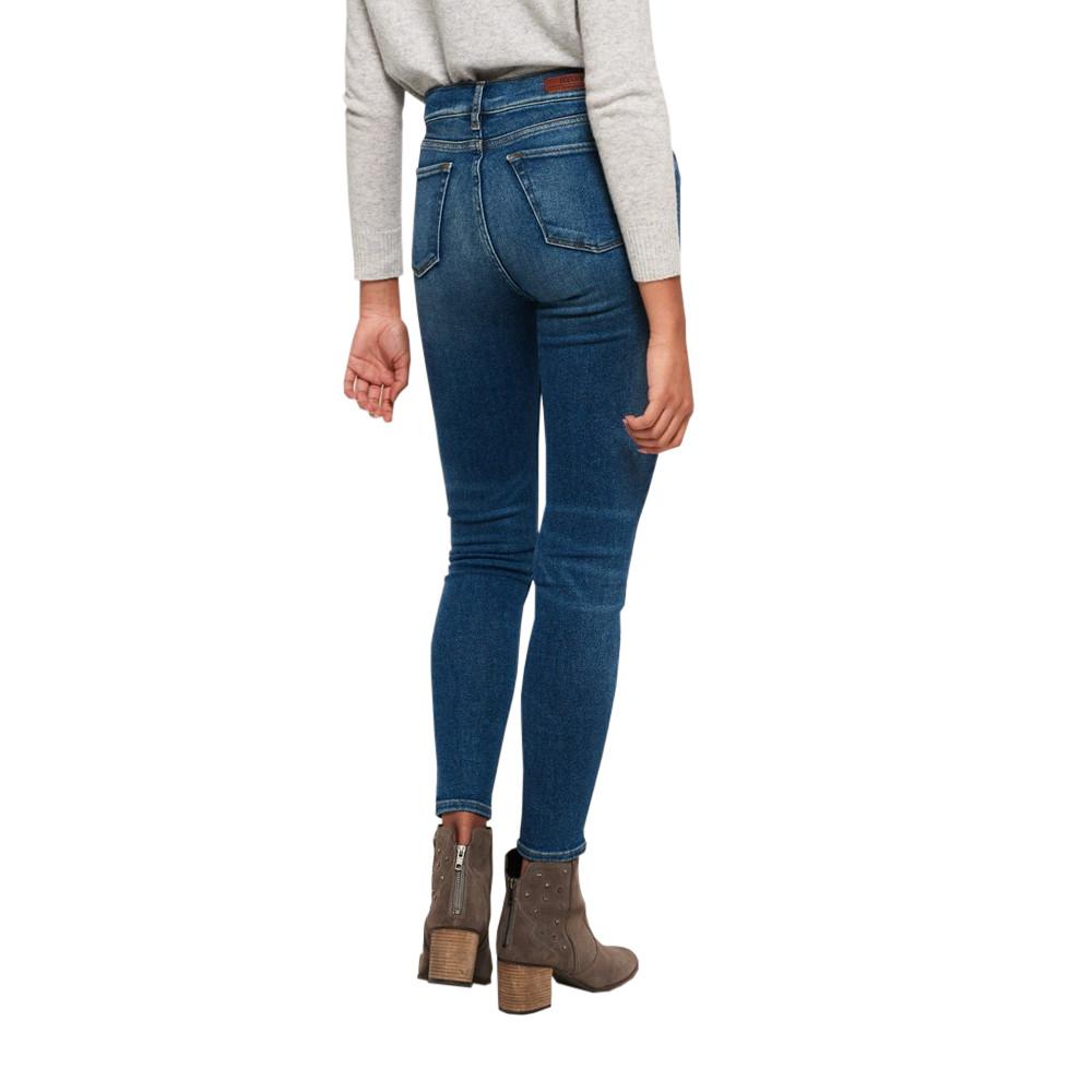 Jeans Bleu Skinny Femme Superdry SUPERVINTAGE vue 2