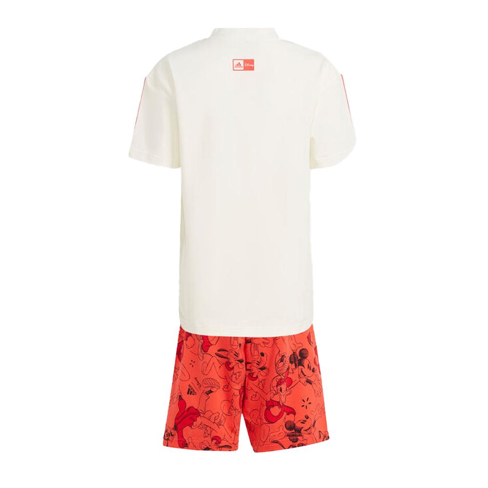 Ensemble Blanc/Rouge Garçon Adidas Lk Dy Mm T vue 2
