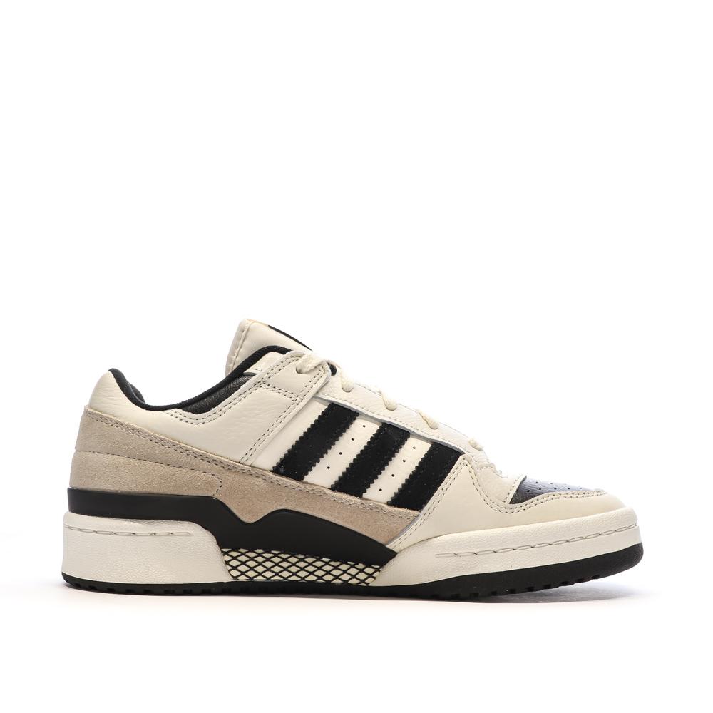 Baskets Beige/Noir Homme Adidas Forum Low vue 2
