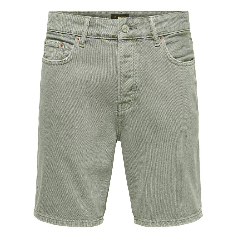 Herren-Shorts in Grün von Only & Sons Airflex Loose Ansicht 3