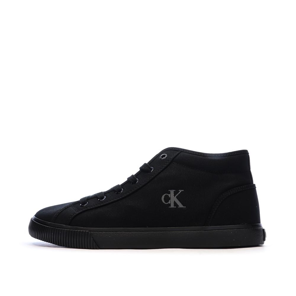 Baskets Noires Homme Calvin Klein Jeans Ess Vulc pas cher