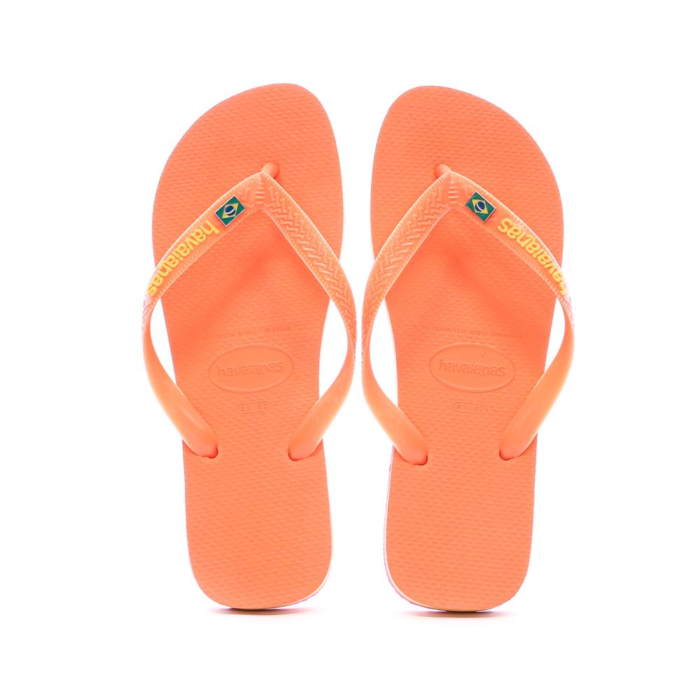 Tongs Orange Homme Havaianas Brasil Layers vue 3