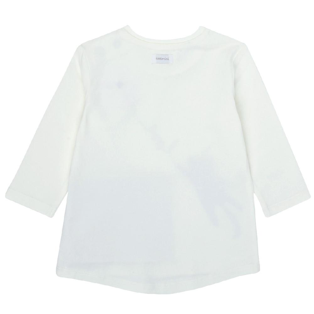 T-shirt Blanc Fille Catimini CR10063 vue 2