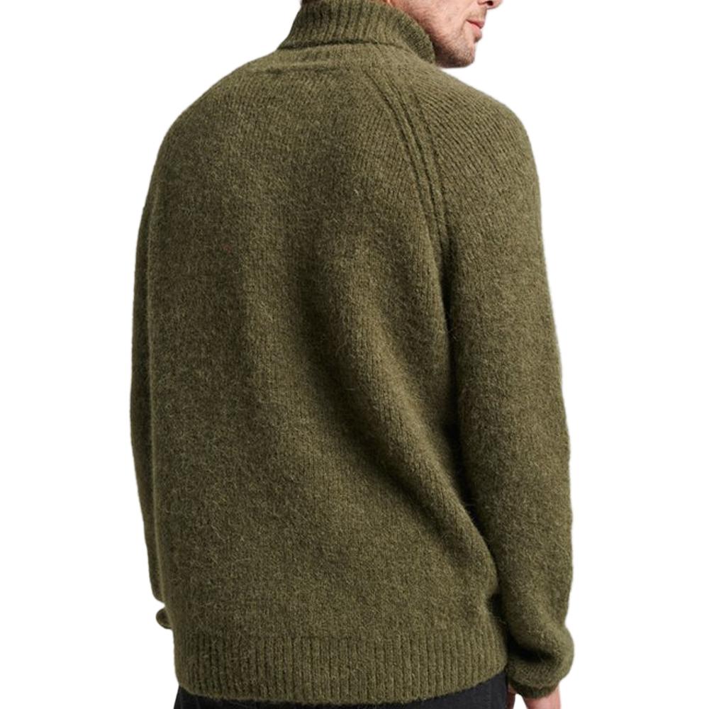 Pull Kaki Homme Superdry Studios Chunky vue 2