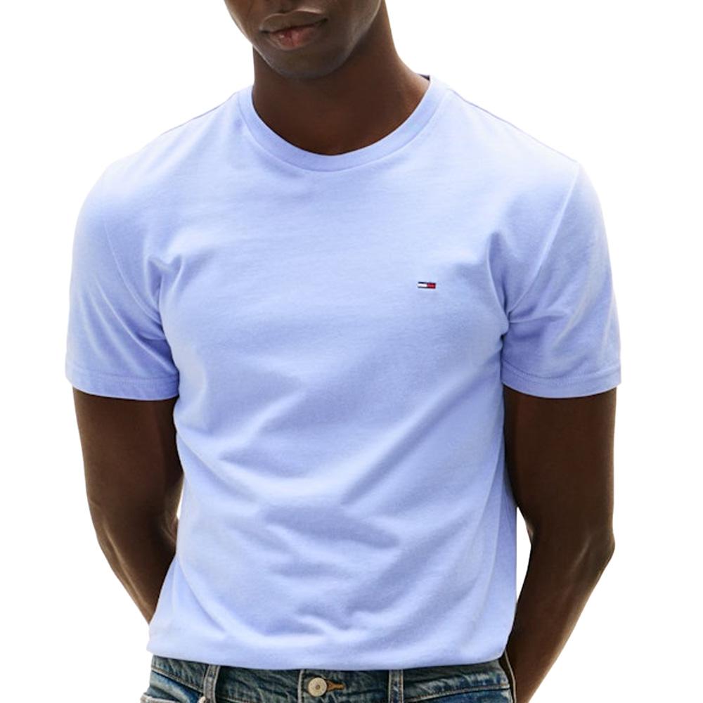 Camiseta azul para hombre Tommy Hilfiger Tjm X Slim Jaspes barato