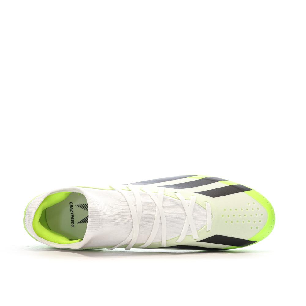 Chaussures de football Jaune/Blanc/Noir Homme Adidas X Crazyfast vue 4