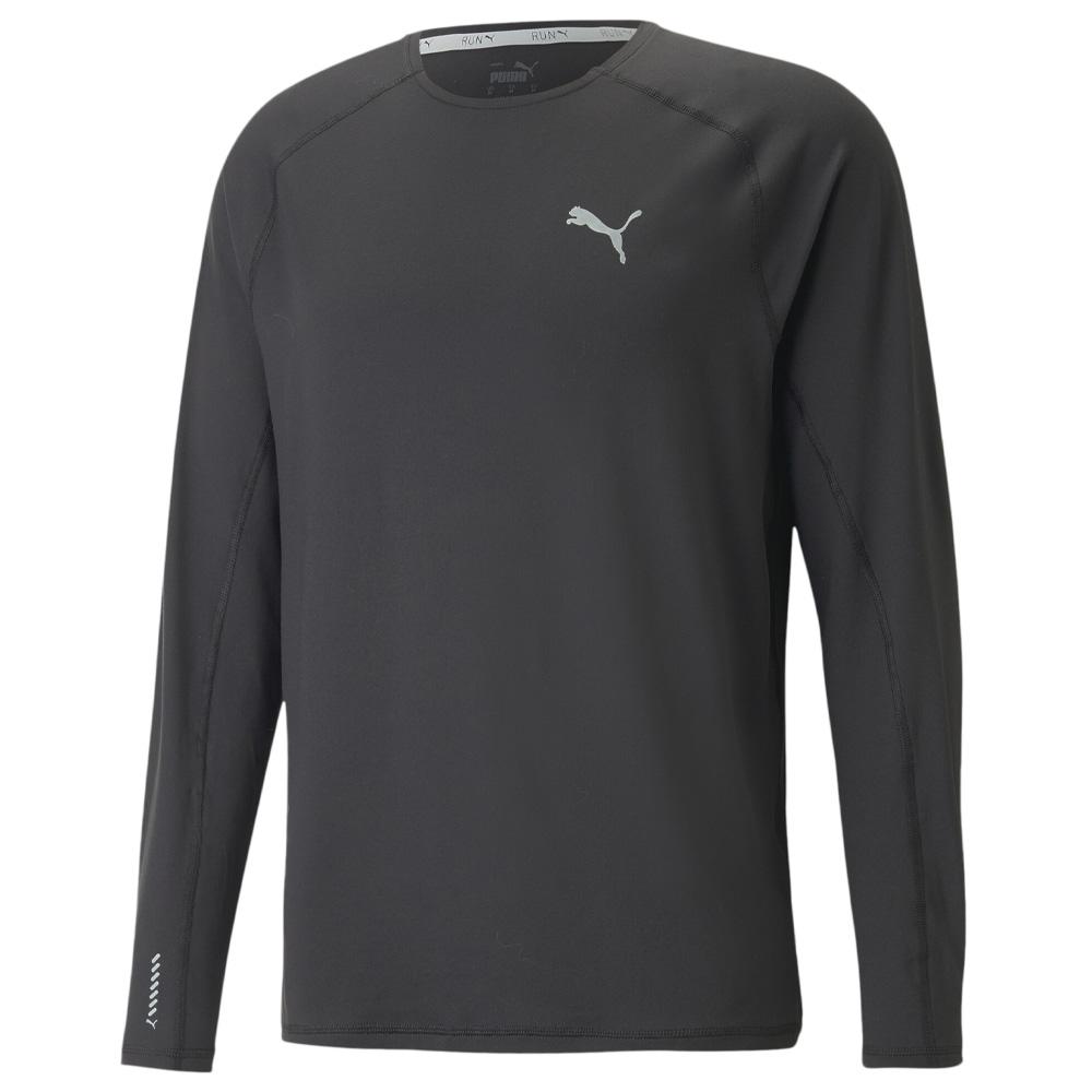 T-Shirt Manches Longues Noir Homme Puma Run Cloudspun pas cher