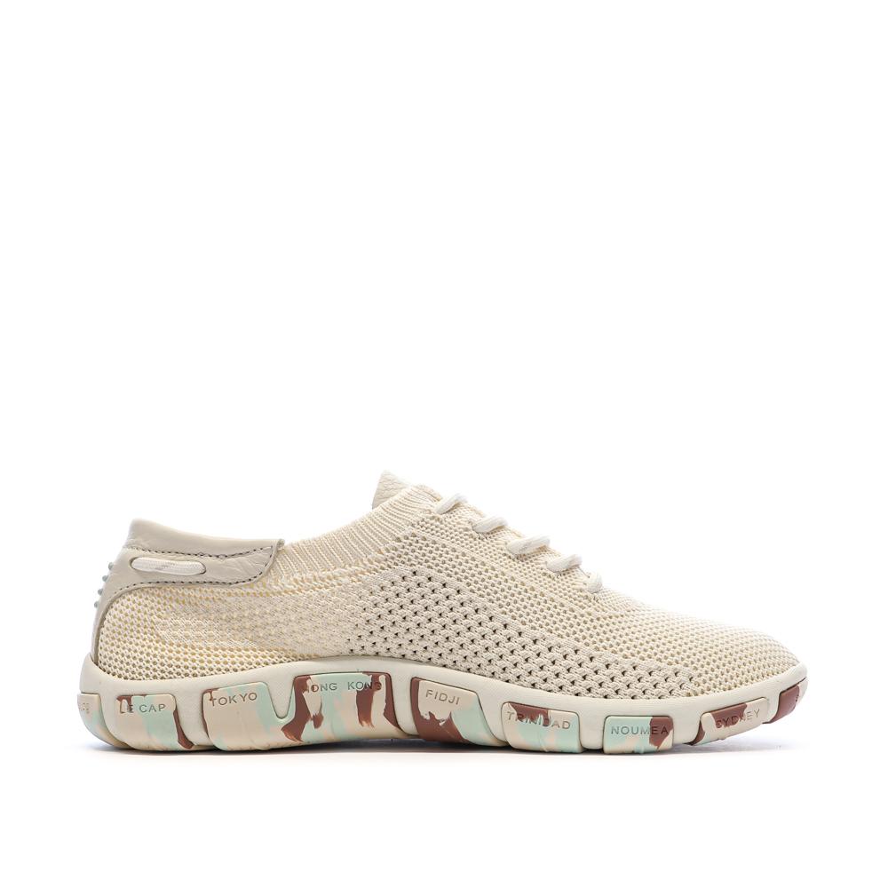 Zapatillas deportivas beige para mujer TBS Tennis Eco Pet Camo ver 2