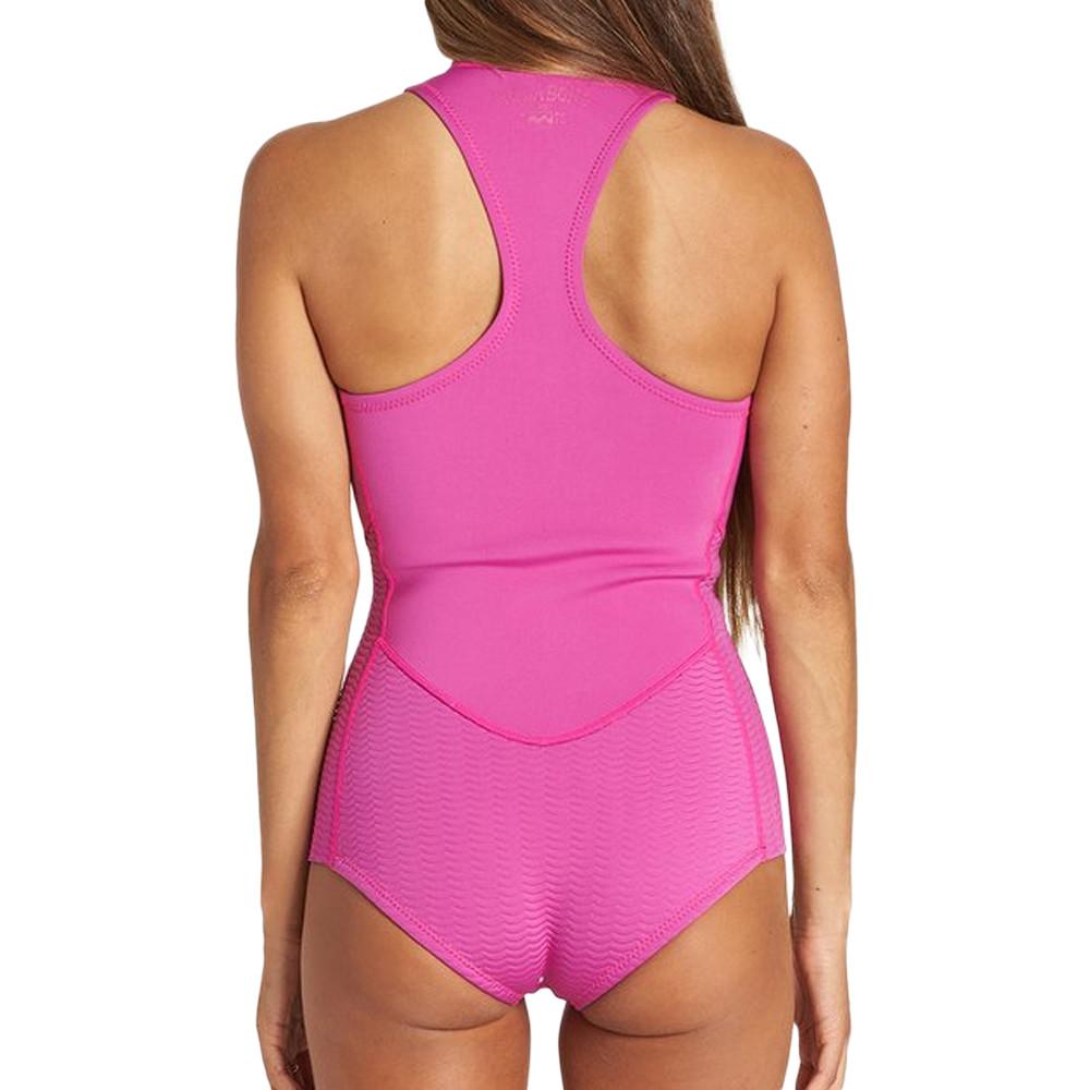 Combinaison de surf Rose Femme Billabong Captain vue 2