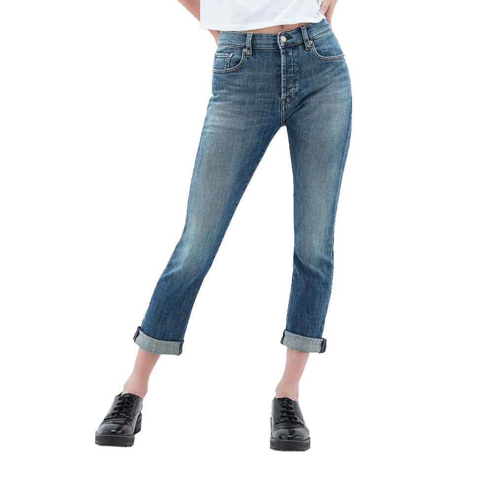 Jeans Taille Haute Bleu Femme Teddy Smith Zoe pas cher