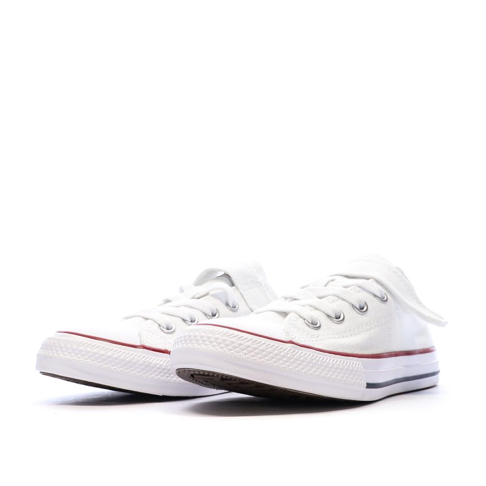 All Star Baskets Blanches Enfant Converse Chuck Taylor 1v Easy-on vue 6