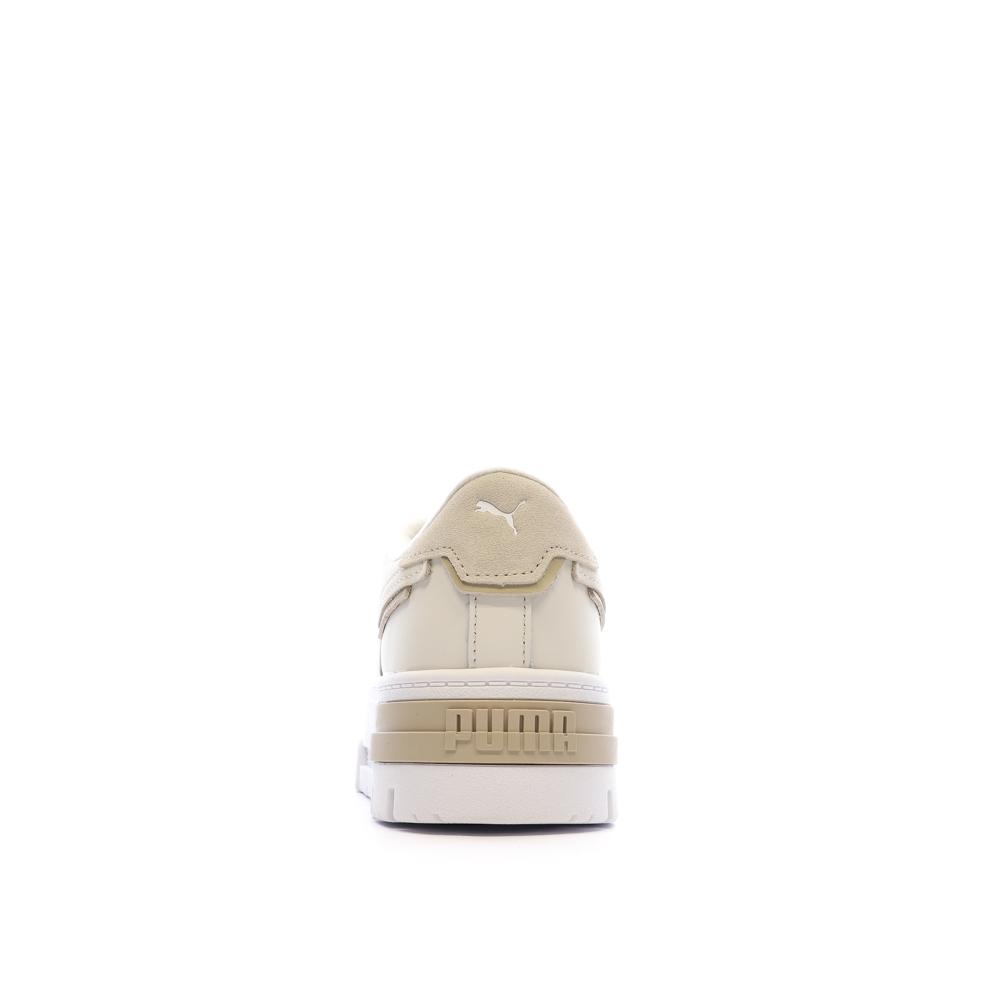 Baskets Écru/Blanc Femme Puma Mayze Crashed Selflove vue 3