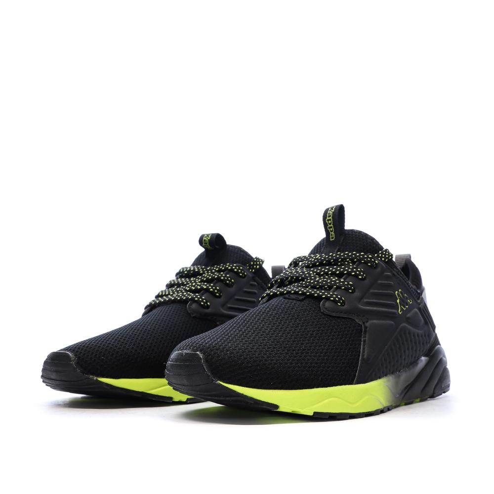 Baskets Noires/Jaunes Fille Kappa San Puerto Laces vue 6