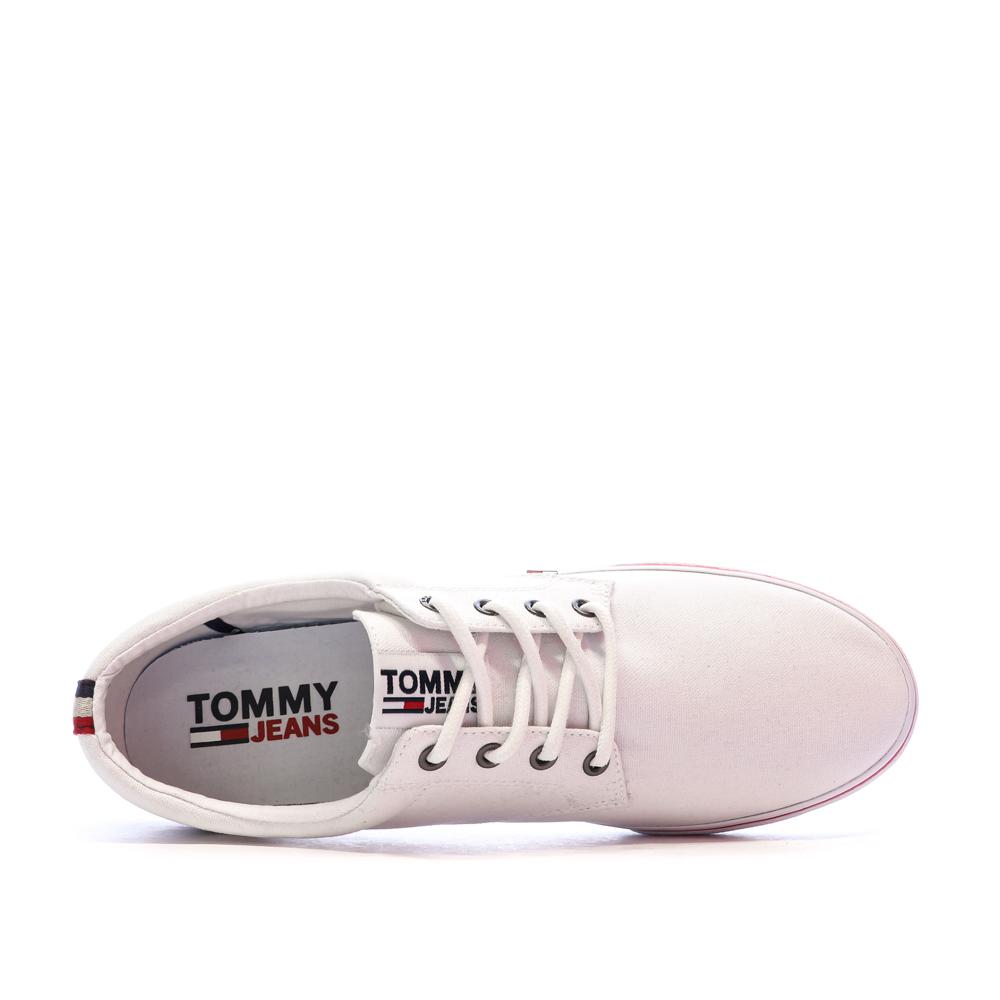 Baskets Blanches Homme Tommy Jeans Sneakers vue 4